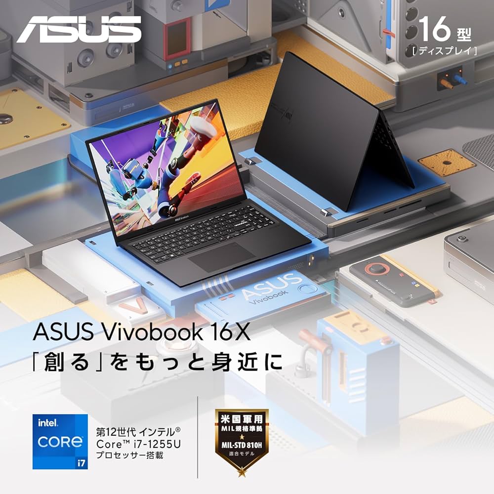 Amazon | ASUS ノートパソコン Vivobook 16X 16インチ 第12世代